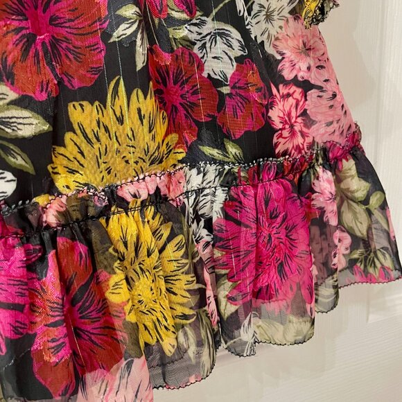 ADELYN RAE Orla Lace Up Ruffle Mini - Size XS - Picture 8 of 9